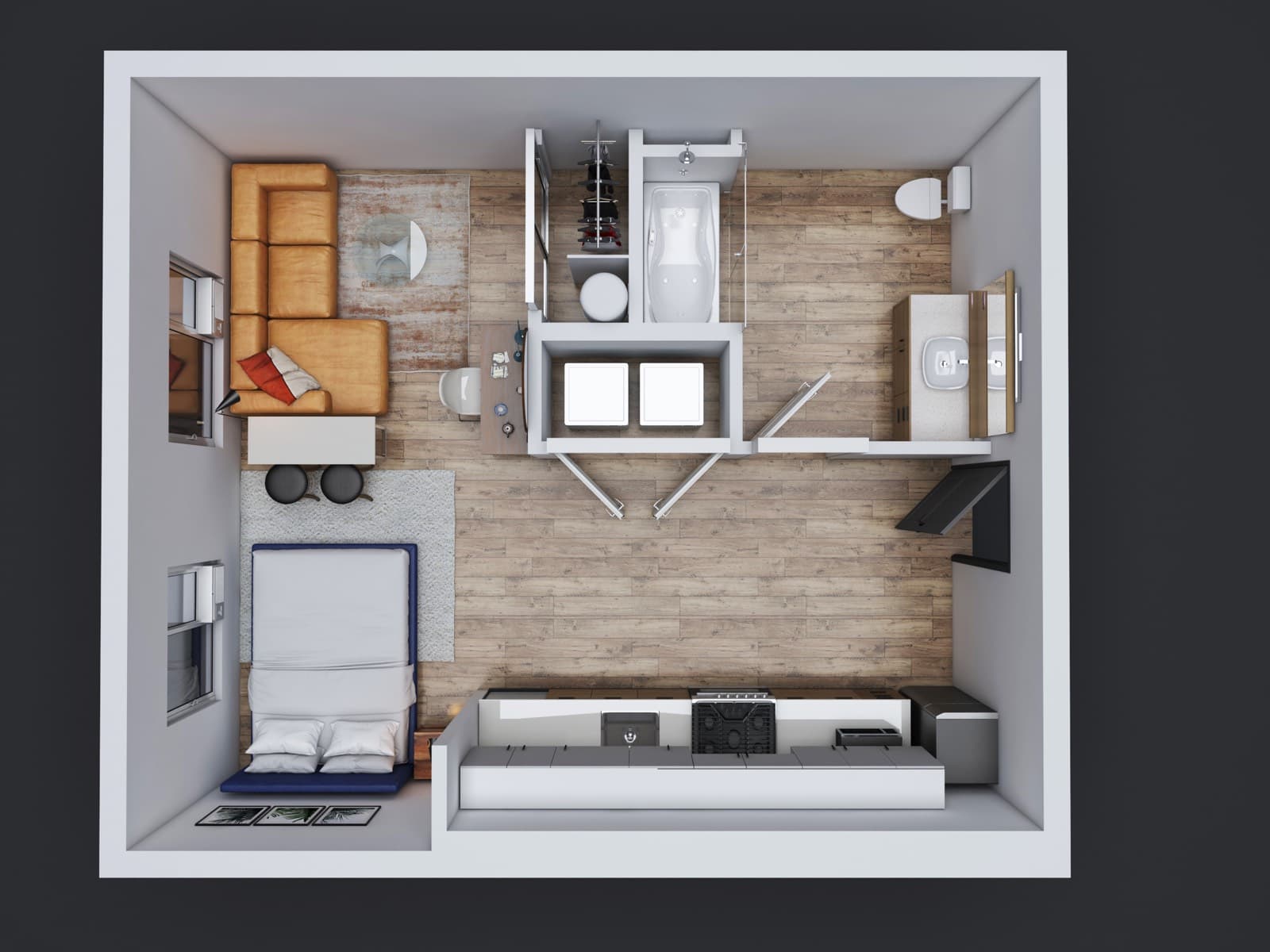 rendering of floorplan-a1-type-a